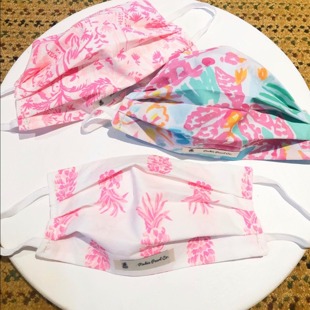 Set of 3 Lilly Pulitzer Face mask